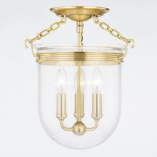 Load image into Gallery viewer, Rousham Semi Flush Mount Ceiling Light in Detail.