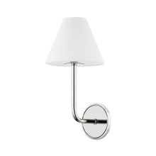 Load image into Gallery viewer, Trice Wall Light in Polished Nickel.
