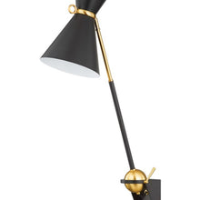 Load image into Gallery viewer, Winsted Plug-In Wall Light in Detail.