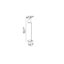 Load image into Gallery viewer, IC Lights Outdoor LED Floor Lamp - line drawing.