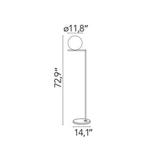Load image into Gallery viewer, IC Lights Outdoor LED Floor Lamp - line drawing.