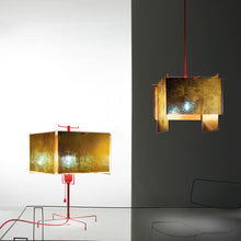 Load image into Gallery viewer, 24 Karat Blau Pendant Light in Detail.