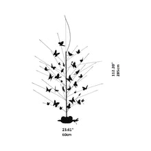 Load image into Gallery viewer, La Festa Delle Farfalle LED Pendant Light - line drawing.