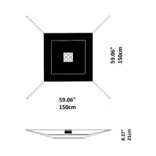 Load image into Gallery viewer, Lil Luxury Semi Flush Mount Ceiling Light - line drawing.