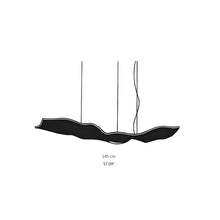Load image into Gallery viewer, Luce Volante LED Pendant Light - line drawing.