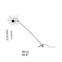 Load image into Gallery viewer, Mozzkito Table Lamp - line drawing.
