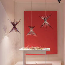 Load image into Gallery viewer, Pic-A-Stic Pendant Light in living room.