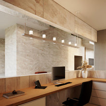 Load image into Gallery viewer, Intervals® LED Linear Suspension Light in hotel.