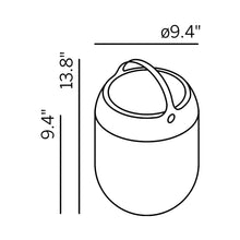 Load image into Gallery viewer, Aqu Outdoor LED Portable Table Lamp - line drawing.