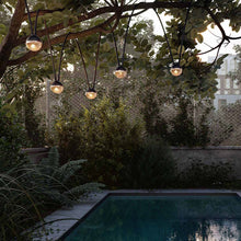 Load image into Gallery viewer, Cherry Bubbls Outdoor LED Solar Powered String Light in Outside Area.