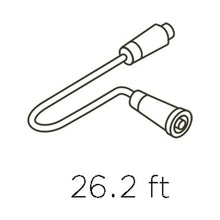 Load image into Gallery viewer, Extension Power Cable - line drawing.