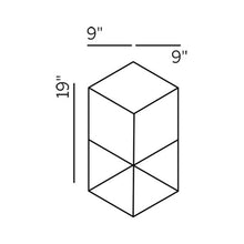 Load image into Gallery viewer, Fil Outdoor LED Solar Portable Floor Lamp - line drawing.