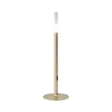 Load image into Gallery viewer, Glim Outdoor LED Portable Table Lamp in True Gold.