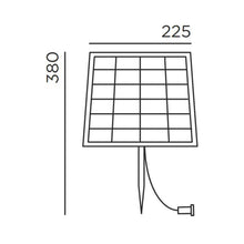 Load image into Gallery viewer, Large Solar Panel - line drawing.