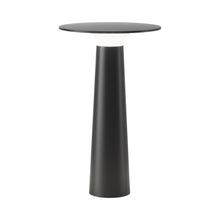 Load image into Gallery viewer, Lix Outdoor LED Portable Table Lamp in Jet Black.