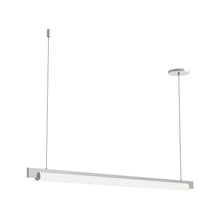 Load image into Gallery viewer, Keel™ LED Linear Pendant Light in Bright Satin Aluminum (Small).