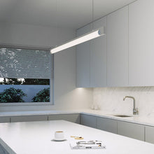Load image into Gallery viewer, Keel™ LED Linear Pendant Light in kitchen.