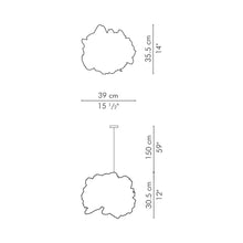 Load image into Gallery viewer, Barnacle Pendant Light - line drawing.