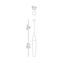 Load image into Gallery viewer, Biba Pendant Light - line drawing.