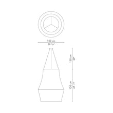 Load image into Gallery viewer, Carousel Pendant Light - line drawing.
