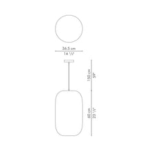 Load image into Gallery viewer, Kai Pendant Light - line drawing.