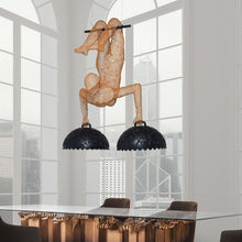 Load image into Gallery viewer, Limbo Trapeze Chandelier in living room.