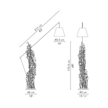 Load image into Gallery viewer, Little People Boom Town Floor Lamp - line drawing.
