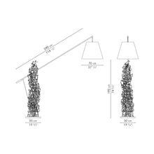 Load image into Gallery viewer, Little People Boom Town Floor Lamp - line drawing.