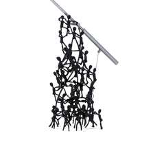 Load image into Gallery viewer, Little People Boom Town Table Lamp in Detail.