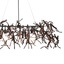Load image into Gallery viewer, Little People Chandelier in Detail.
