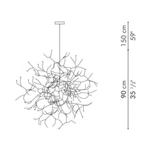 Load image into Gallery viewer, Little People Pendant Light - line drawing.