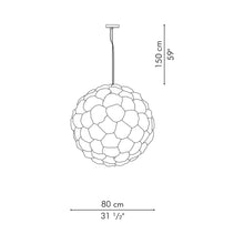 Load image into Gallery viewer, Poppy Pendant Light - line drawing.
