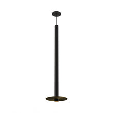 Load image into Gallery viewer, Combi LED Aluminum Pendant Light in Matte Black/Brass (36-Inch).