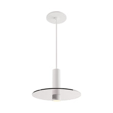 Load image into Gallery viewer, Combi LED Glass Pendant Light in Matte White/Clear (6-Inch).