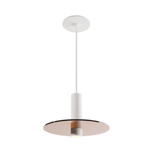 Load image into Gallery viewer, Combi LED Glass Pendant Light in Matte White/Tea Brown (6-Inch).
