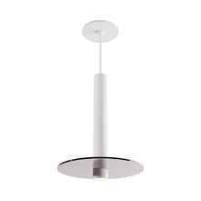 Load image into Gallery viewer, Combi LED Glass Pendant Light in Matte White/Dark Grey (12-Inch).
