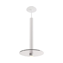 Load image into Gallery viewer, Combi LED Glass Pendant Light in Matte White/Clear (16-Inch).