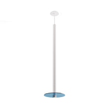 Load image into Gallery viewer, Combi LED Glass Pendant Light in Matte White/Turquiose (36-Inch).