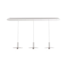 Load image into Gallery viewer, Combi Linear 3 LED Glass Pendant Light in Matte White/Clear(6-Inch).