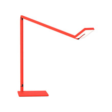 Load image into Gallery viewer, Focaccia LED Desk Lamp in Matte Fire Red.