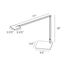 Load image into Gallery viewer, Focaccia LED Desk Lamp - line drawing.