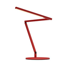 Load image into Gallery viewer, Z-Bar Mini Gen 4 LED Desk Lamp in Matte Red.