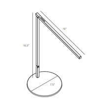 Load image into Gallery viewer, Z-Bar Solo Pro Gen 4 LED Desk Lamp - line drawing.