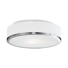Load image into Gallery viewer, Charlie Flush Mount Ceiling Light in Brushed Nickel (3000K).