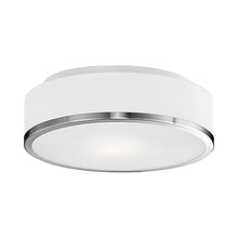 Load image into Gallery viewer, Charlie Flush Mount Ceiling Light in Brushed Nickel (Integrated LED/Selectable CCT).