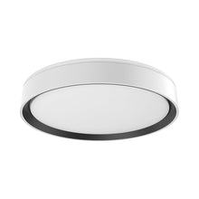 Load image into Gallery viewer, Essex LED Flush Mount Ceiling Light in White/Black (Large).