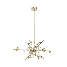 Load image into Gallery viewer, Geode LED Chandelier in Brushed Gold (Large).