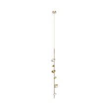 Load image into Gallery viewer, Geode LED Pendant Light in Brushed Gold.