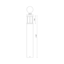 Load image into Gallery viewer, Alden Outdoor LED Path Light - line drawing.