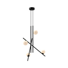 Load image into Gallery viewer, Amara LED Chandelier in Black (32.25-Inch).